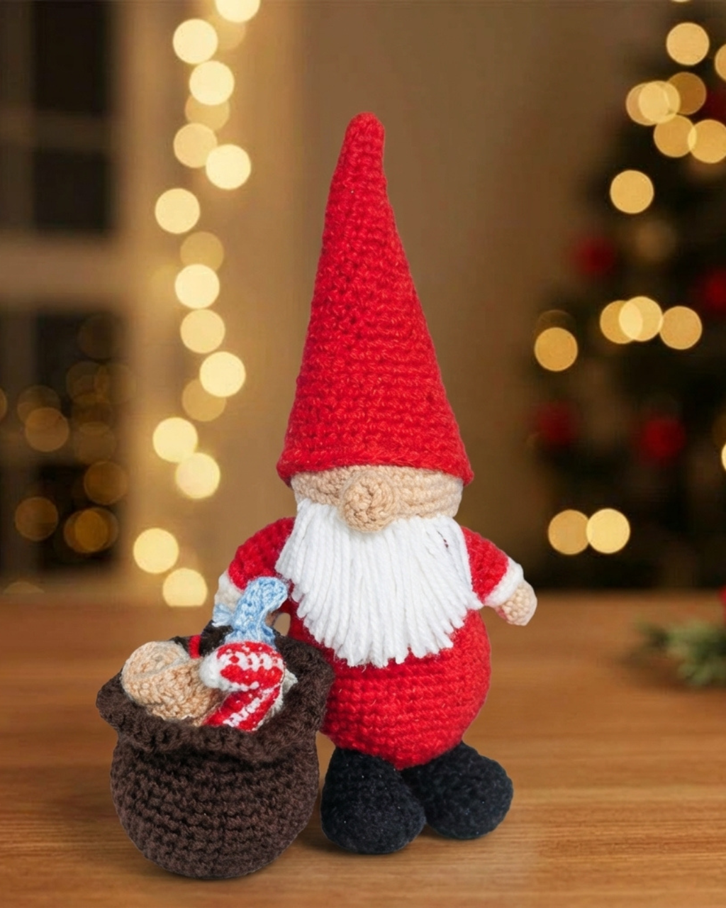 Christmas Santa Gnome - Crochet Pattern