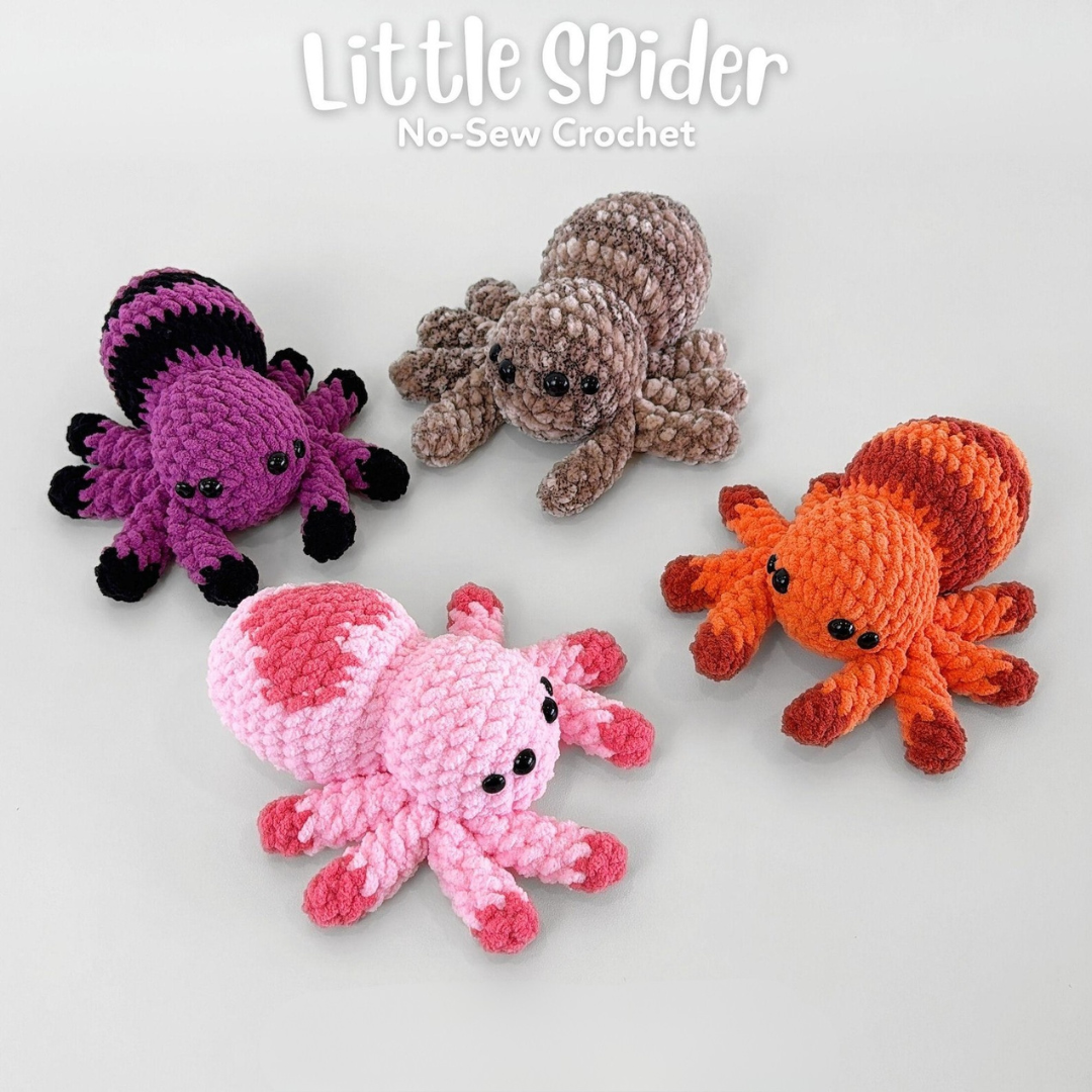 No-sew 3in1 Spider Plushies - Crochet Pattern