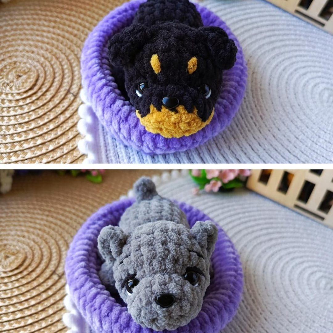 10 Amigurumi Tiny Puppies - Crochet Pattern
