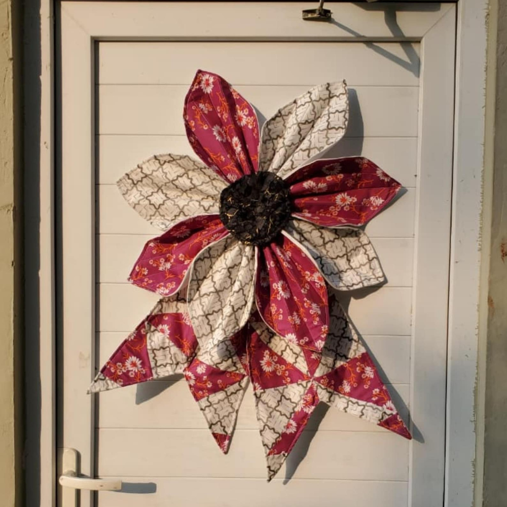 Quilted Fabric Flower Bow - Sewing Pattern
