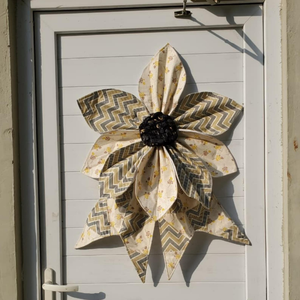 Quilted Fabric Flower Bow - Sewing Pattern