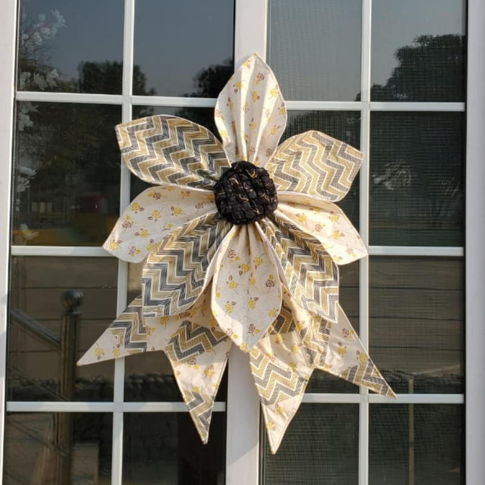 Quilted Fabric Flower Bow - Sewing Pattern