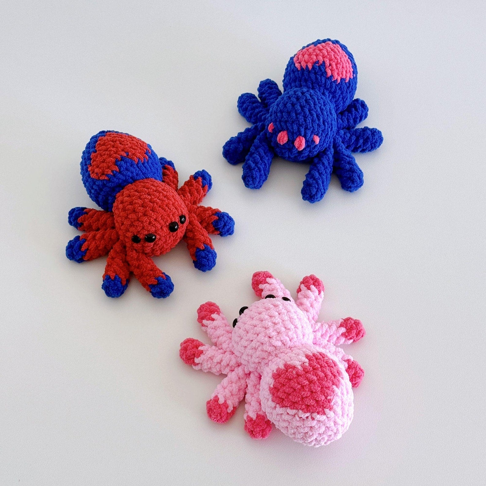 No-sew 3in1 Spider Plushies - Crochet Pattern
