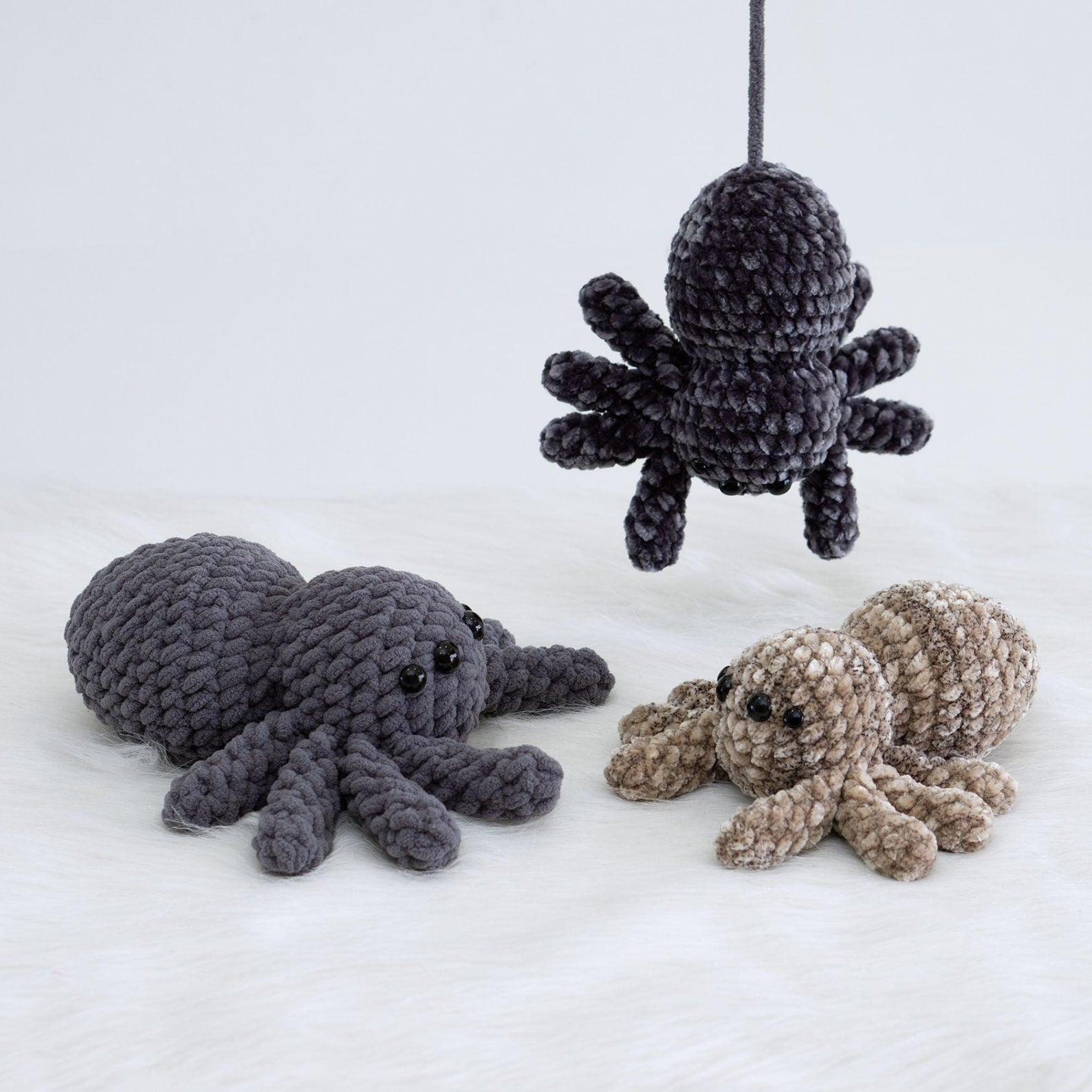 No-sew 3in1 Spider Plushies - Crochet Pattern