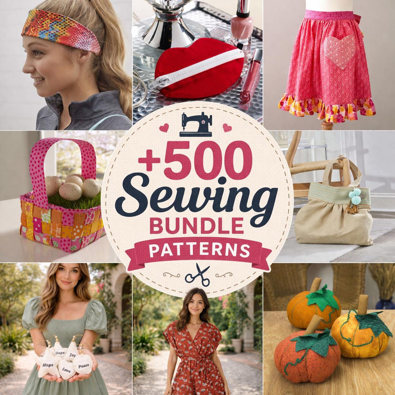 500+ Sewing Patterns Bundle