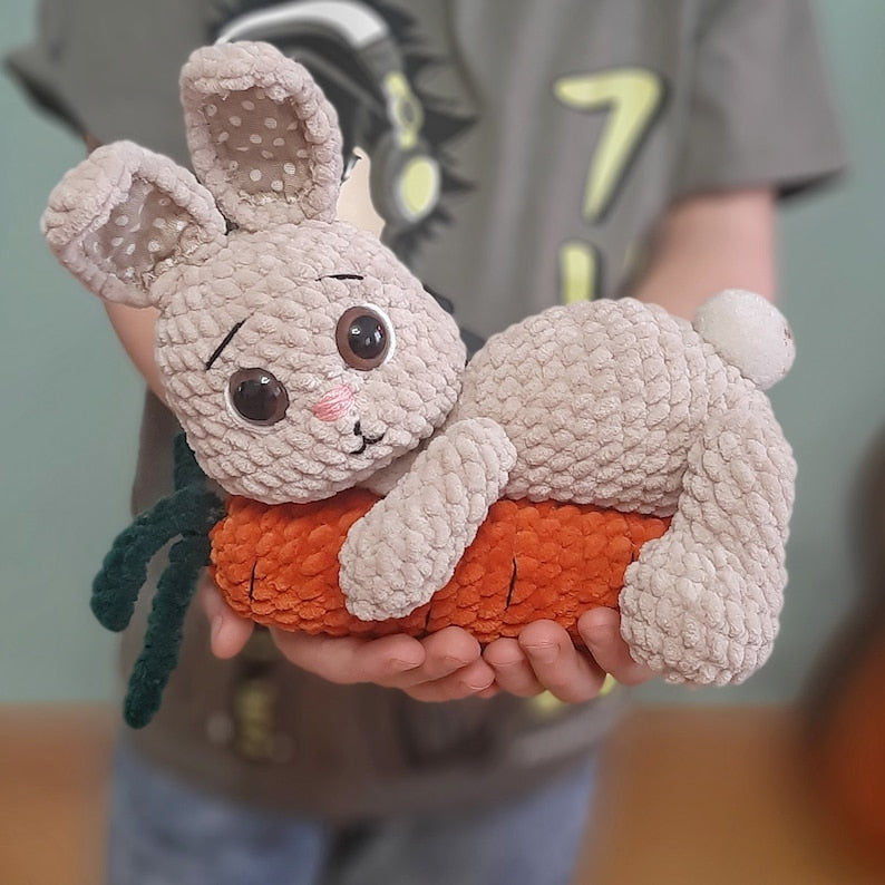 Easter Bunny With Carrots Crochet Pattern